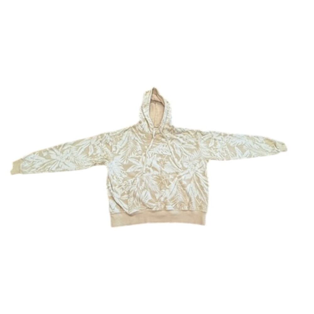 "BILLA BONG" Cropped Hoodie SZ M‎ Juniors Tropical Kangaroo Pocket Hawaii Tween